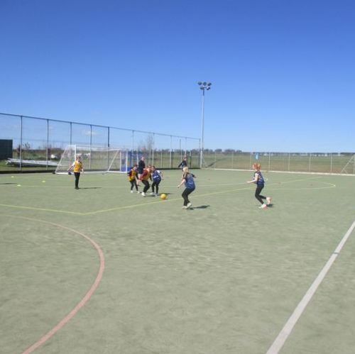 Year 5 and 6 girls took part in an inter-school football competition at Cockermouth School.
