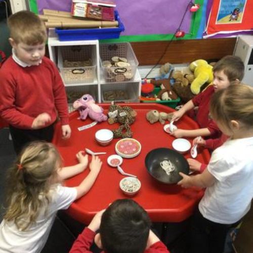 The children have enjoyed learning about Chinese New Year which is on Saturday.