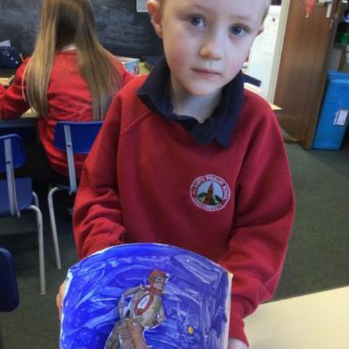 In Literacy the Year One children have been  reading Traction Man by Mini Grey.